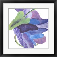 Sideways Indigo II Framed Print