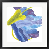 Sideways Indigo III Framed Print