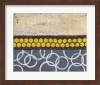 Framed Honey Comb Abstract I