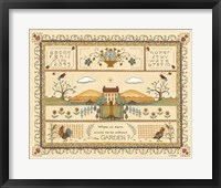 Framed Garden Sampler I