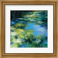 Framed 'Water Lilies II' border=