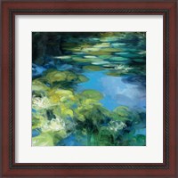 Framed 'Water Lilies II' border=