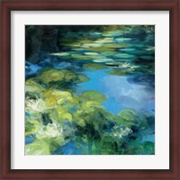 Framed 'Water Lilies II' border=