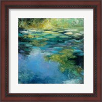 Framed 'Water Lilies III' border=