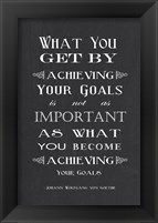 Framed Achieving Your Goals