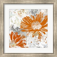 Framed 'Upsy Daisy I' border=