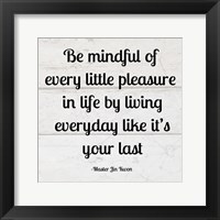 Framed Be Mindful square