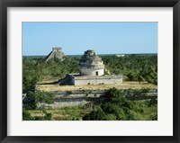 Framed Observatory in front of a Pyramid