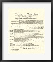 Framed Bill of Rights (Document)