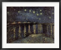 Framed Starry Night over the Rhone, c.1888