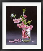 Framed 'Quince & Ruby I' border=