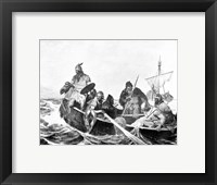 Framed Norsemen Landing in Iceland