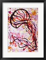 Framed Pink Magenta Jellyfish