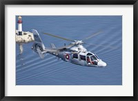 Framed Bulgarian Navy Eurocopter AS-565MB Panther over Black Sea