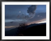 Framed Moon and Venus conjunction above the village of Gazorkhan, Iran