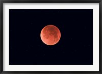 Framed Total lunar eclipse taken near Calgary, Alberta, Canada
