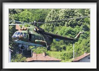 Framed Bulgarian Air Force Mi-17 helicopter, Bulgaria