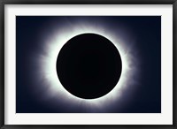 Framed Total solar eclipse taken near Carberry, Manitoba, Canada