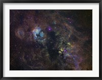 Framed Widefield image of narrowband emission in Cygnus