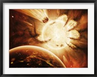 Framed Hand of Destiny Nebula is devouring the star Abigor