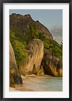 Framed Anse-Source D'Argent Beach, Seychelles, Africa