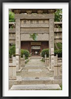 Framed Details inside the Great Mosque, Xian, China