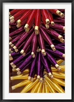 Framed Colorful Spools of Thread Hang in the Market, Fes, Morocco