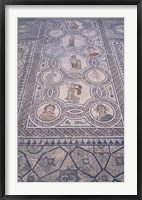 Framed Abduction of Hylas Mosaic on Floor of an Ancient Roman Building, Morocco