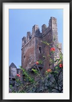 Framed Andalusian Gardens with 17th Century Kasbah Des Oudaias, Morocco