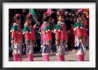 Framed Children's Performance Celebrating Chinese New Year, Beijing, China