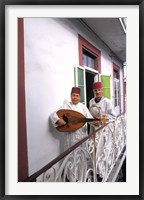 Framed Band with Ladud Guitar on Balcony, Tangier, Morocco