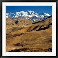 Framed Afghanistan, Bamian Valley, Hindu Kush Mountains