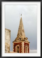 Framed Africa, Mozambique, Island. Steeple at the Governors Palace chapel.