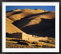 Framed Afghanistan, Bamian Valley, Caravansary, Hindu Kush