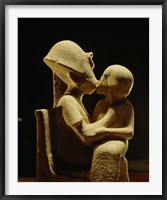 Framed Akhenaten with child, Egyptian Museum, Amarna, Cairo, Egypt