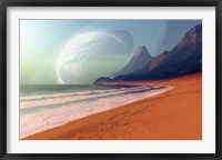 Framed Cosmic Seascape on an Alien Planet