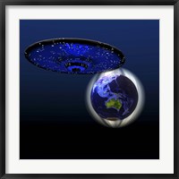 Framed Magnetic Force Field Around Earth and Flying Saucer