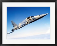 Framed F-5E Tiger II in flight