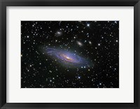 Framed NGC7331 Galaxy and its companion galaxies