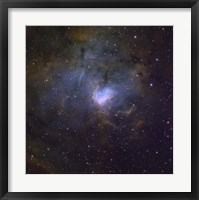 Framed NGC 1491, an emission nebula in the constellation of Perseus