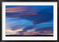 Framed Blue Desert clouds, sunset, MOROCCO