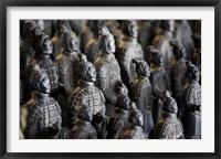 Framed Imperial terra cotta warriors in battle formation