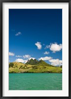 Framed Lion Mountains in South Mauritius, Africa