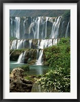 Framed Jiulong Waterfall, Qujing, Luoping County, Yunnan Province, China