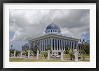 Framed Parliament, legislative assembly building, Bandar Seri Begawan, Brunei, Borneo