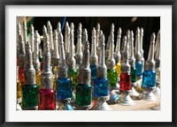 Framed Perfume Bottles, The Souqs of Marrakech, Marrakech, Morocco