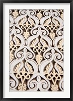 Framed Islamic patterns on Mahakma Law Courts, Morocco