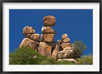 Framed Mother and Child rock formation, Matobo NP, Zimbabwe, Africa