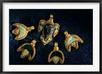 Framed Necklace Adornments, Gold Artifacts From Tillya Tepe Find, Six Tombs of Bactrian Nomads