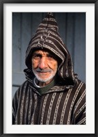 Framed Portrait of Old Muslim Man, Tangier, Morocco, Africa